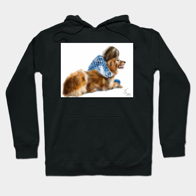 I Love My Golden Retriever Hoodie by LITDigitalArt